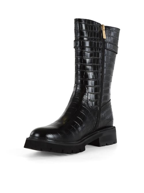 Biker in pelle con placca logo laterale Twinset TWINSET | 252TCP19800006