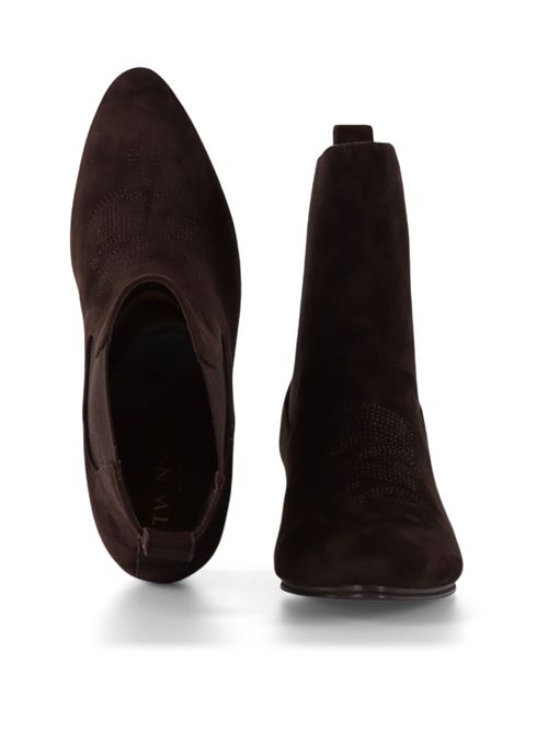 Stivaletto in suede con ricamo frontale Twinset TWINSET | 252TGT17011054
