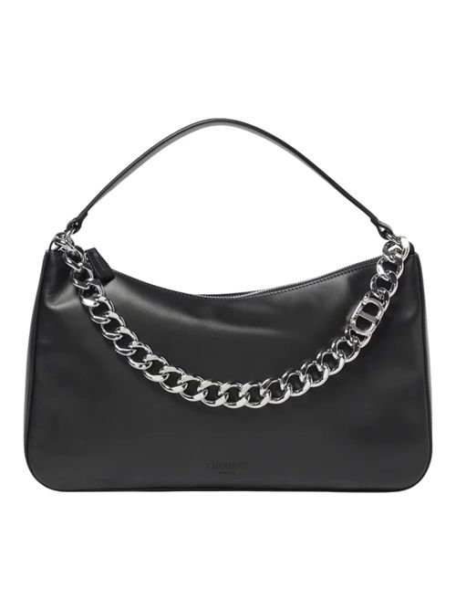 TRACOLLA GRANDE IN PELLE C/MANICO IN CATENA LOGO TWINSET TWINSET | 999TB701012694