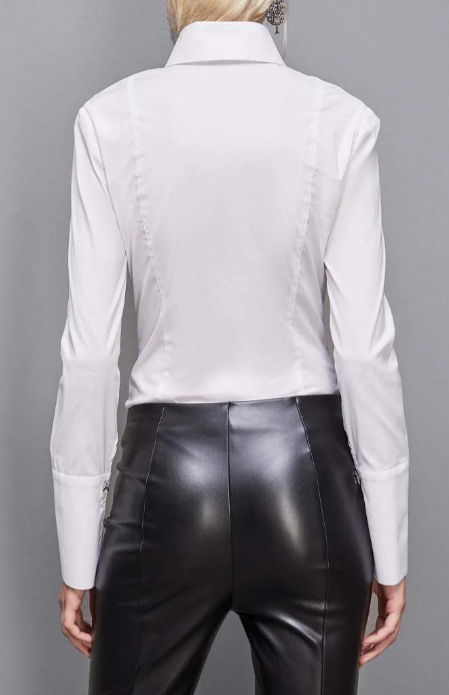 Patrizia Pepe – Camicia con rouches e pieghe – Tosti Abbigliamento