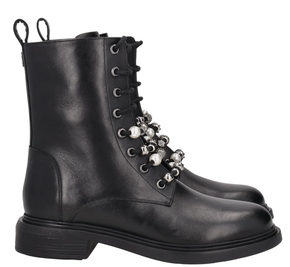 Stivaletto in pelle con accessori Elodie Tosca Blu TOSCA BLU